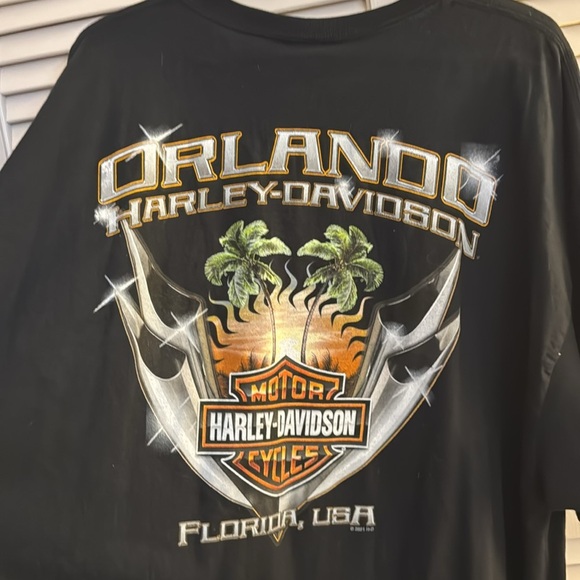 *Final Price* Harley Davidson Florida Orlando Black Men's T-Shirt 3XL NWT USA - Picture 5 of 5